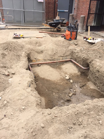 Rerouting main water line